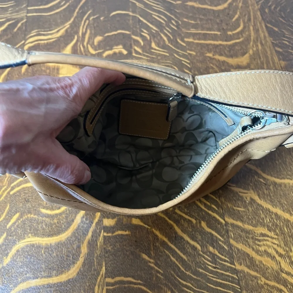 Coach Tan Leather SoHo Hobo Shoulder Bag - Picture 11 of 14